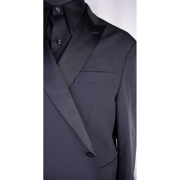 Sene Solid Gray Tuxedo Blazer Unstructured Blazer Jacket Coat Size 50XS EUC - Picture 4 of 13